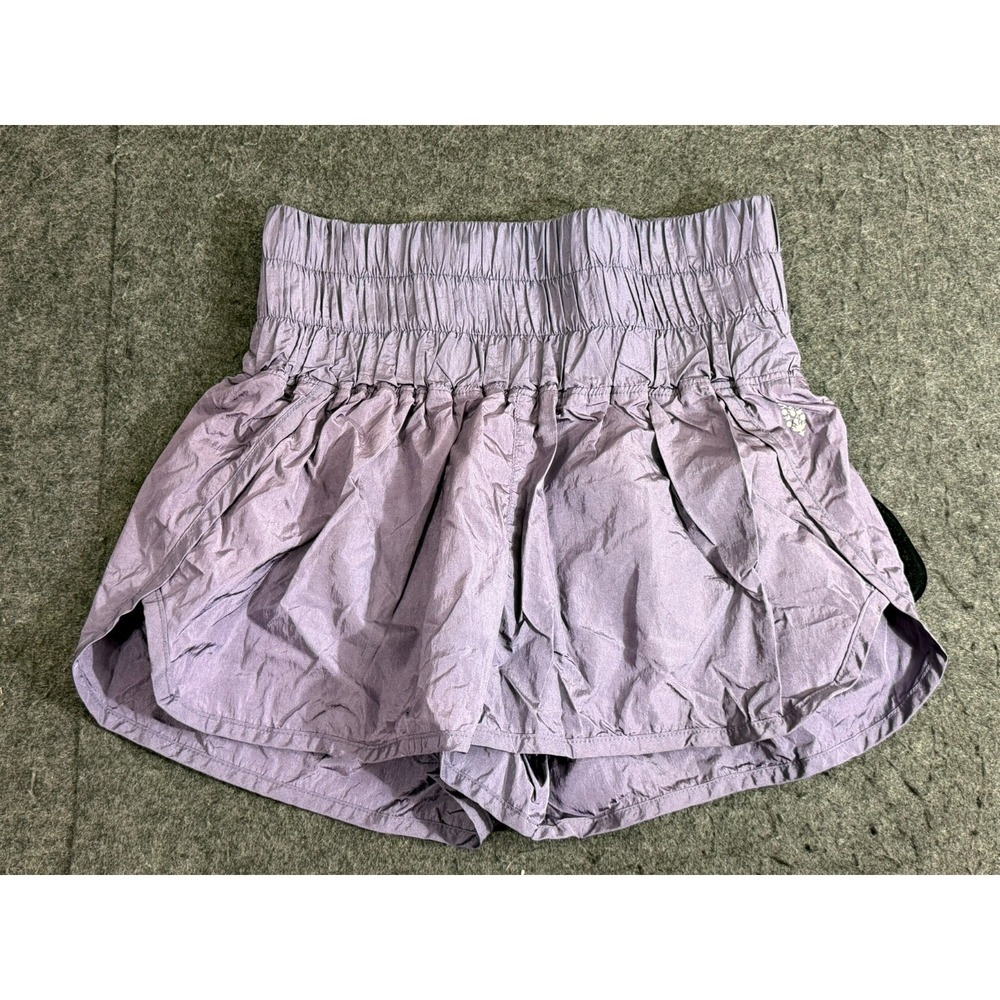 Free People Movement‎ The Way Home High Rise Shorts Women's Size S Purple Boho